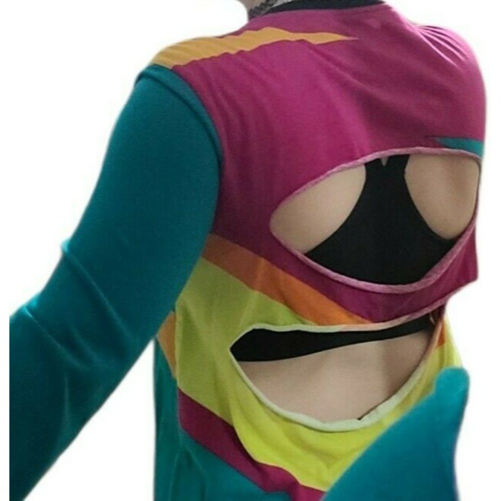 Nike Long Sleeve Color Block T Shirt Custom Cut - Picture 5 of 12